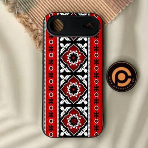 iPhone Air - Ajrak 1 - Premium Metal Printed Soft Bumper Shock Proof Case - Image 1