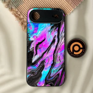iPhone Air - Cosmic Inferno - Premium Metal Printed Soft Bumper Shock Proof Case - Image 1