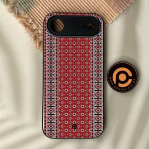 iPhone Air - Ajrak 12 - Premium Metal Printed Soft Bumper Shock Proof Case - Image 1