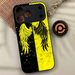 iPhone 17 Pro - Angel Wings 2.0 Series - Premium Metal Printed soft Bumper shock Proof Case - Image 1