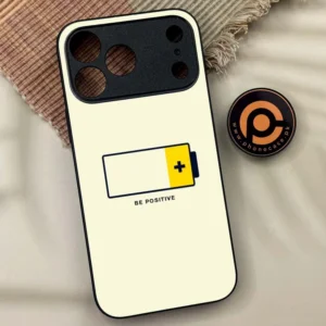 iPhone 17 Pro - Be Positive Design - Premium Metal Printed soft Bumper shock Proof Case - Image 1