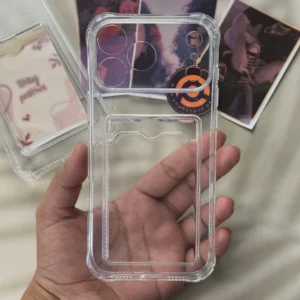 iPhone 17 Pro Max - Wallet Card Holder Transparent Slot ShockProof Case - Image 1