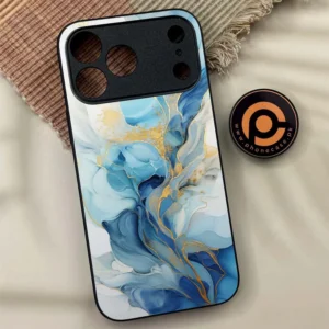 iPhone 17 Pro - Liquid Marble 2.0 Series - Premium Metal Printed soft Bumper shock Proof Case - Image 1