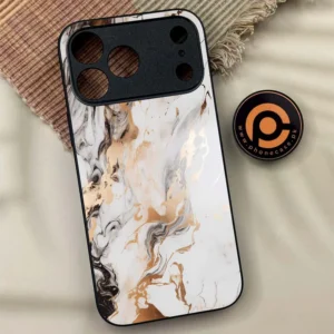 iPhone 17 Pro Max - Liquid Marble Series - Premium Metal Printed soft Bumper shock Proof Case - Image 1