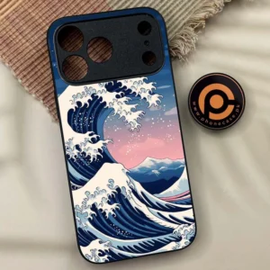 iPhone 17 Pro Max - Ocean Wave Art - Premium Metal Printed soft Bumper shock Proof Case - Image 1