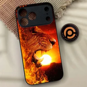 iPhone 17 Pro Max - Tiger Series - Premium Metal Printed soft Bumper shock Proof Case - Image 1