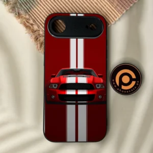 iPhone Air - Muscle Racing Car - Premium Metal Printed Soft Bumper Shock Proof Case - Image 1