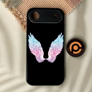 iPhone Air - Angel Wings Design 8 - Premium Metal Printed Soft Bumper Shock Proof Case - Image 1