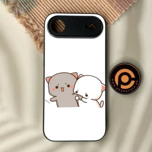 iPhone Air - Cute Bubu Dudu Design 9 - Premium Metal Printed Soft Bumper Shock Proof Case - Image 1