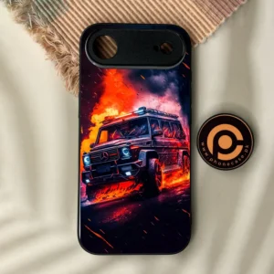iPhone Air - Racing Design 2 - Premium Metal Printed Soft Bumper Shock Proof Case - Image 1
