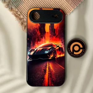 iPhone Air - Racing Design 1 - Premium Metal Printed Soft Bumper Shock Proof Case - Image 1