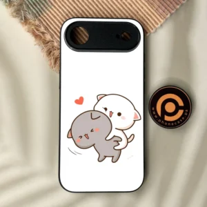 iPhone Air - Cute Bubu Dudu Design 4 - Premium Metal Printed Soft Bumper Shock Proof Case - Image 1