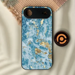 iPhone Air - Blue 2.0 Design 7 - Premium Metal Printed Soft Bumper Shock Proof Case - Image 1