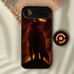 iPhone Air - Wolf Design 6 - Premium Metal Printed Soft Bumper Shock Proof Case - Image 1