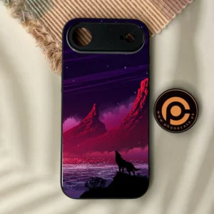 iPhone Air - Wolf Design 7 - Premium Metal Printed Soft Bumper Shock Proof Case - Image 1