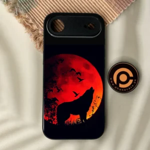 iPhone Air - Wolf Design 1 - Premium Metal Printed Soft Bumper Shock Proof Case - Image 1