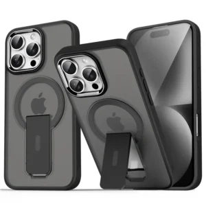 iPhone 16 pro Max Premium Icy Frost Magsafe Case With Kick-Stand - Image 1