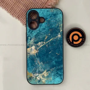 iPhone 17 - Blue Marble 2.0 Series - Premium Printed Glass soft Bumper shock Proof Case - Image 1