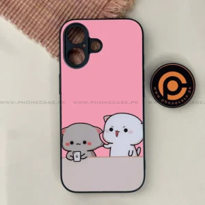 iPhone 17 - Cute BuBu DuDu Series - Premium Printed Glass soft Bumper shock Proof Case - Image 1