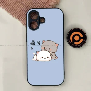 iPhone 17 - Cute BuBu DuDu Series - Premium Printed Glass soft Bumper shock Proof Case - Image 1