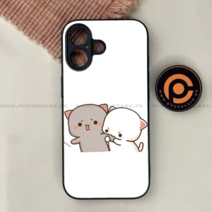 iPhone 17 - Cute BuBu DuDu Series - Premium Printed Glass soft Bumper shock Proof Case - Image 1