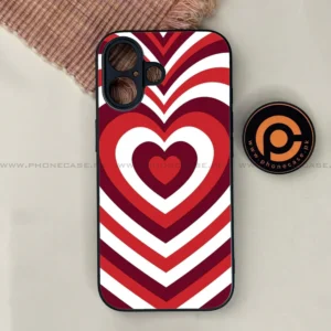 iPhone 17 - Heart Beat Series - Premium Printed Glass soft Bumper shock Proof Case - Image 1