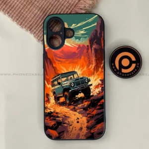iPhone 17 - Jeep Offroad - Premium Metal Printed soft Bumper shock Proof Case - Image 1