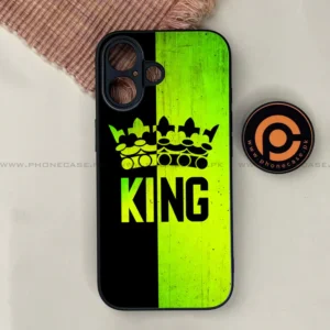 iPhone 17 - King 2.0 Series - Premium Printed Glass soft Bumper shock Proof Case - Image 1