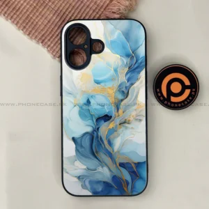 iPhone 17 - Liquid Marble 2.0 Series - Premium Printed Glass soft Bumper shock Proof Case - Image 1