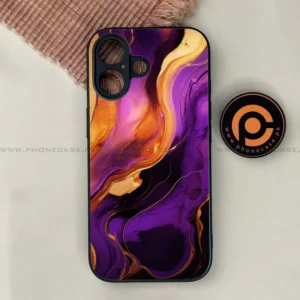 iPhone 17 - Liquid Marble 2.0 Series - Premium Printed Glass soft Bumper shock Proof Case - Image 1