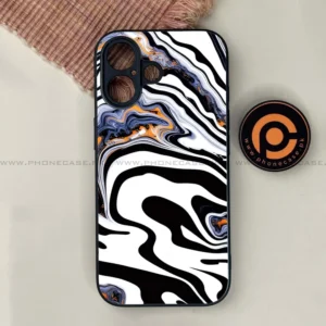 iPhone 17 - Liquid Marble Series - Premium Printed Glass soft Bumper shock Proof Case - Image 1