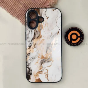 iPhone 17 - Liquid Marble Series - Premium Printed Glass soft Bumper shock Proof Case - Image 1
