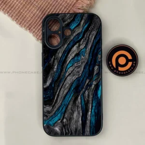 iPhone 17 - Liquid Marble Series - Premium Printed Glass soft Bumper shock Proof Case - Image 1