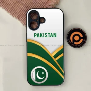 iPhone 17 - Pakistani Flag Series - Premium Printed Glass soft Bumper shock Proof Case - Image 1