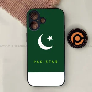 iPhone 17 - Pakistani Flag Series - Premium Printed Glass soft Bumper shock Proof Case - Image 1