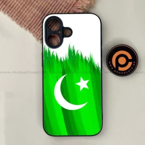 iPhone 17 - Pakistani Flag Series - Premium Printed Glass soft Bumper shock Proof Case - Image 1