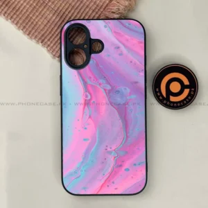 iPhone 17 - Pink Marble 2.0 Series - Premium Printed Glass soft Bumper shock Proof Case - Image 1