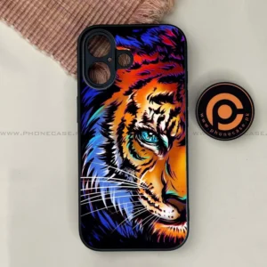 iPhone 17 - Tiger Art - Premium Metal Printed soft Bumper shock Proof Case - Image 1