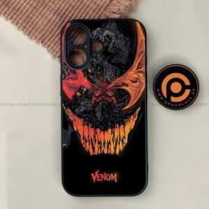 iPhone 17 - VENOM Case - Premium Metal Printed soft Bumper shock Proof Case - Image 1