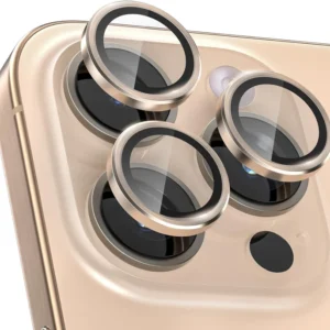 iPhone 16 Pro / 16 Pro Max Metal Camera Lens Protector Glass - Image 1