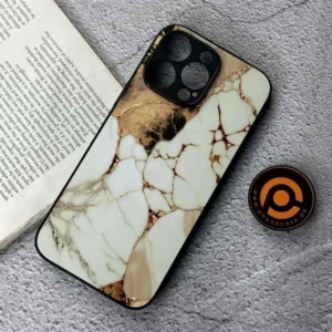 iPhone 16 Pro Max - White marble Design - Premium Printed Glass soft Bumper shock Proof Case CS-39831 - Image 1